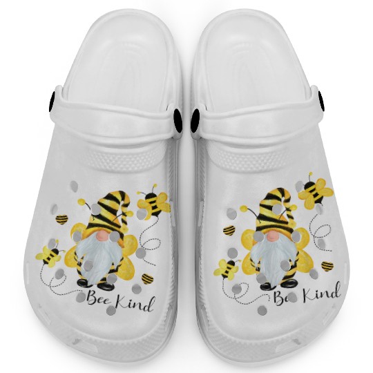Be Kind Gnome And Bee Hippy Gnome Lover Clogs