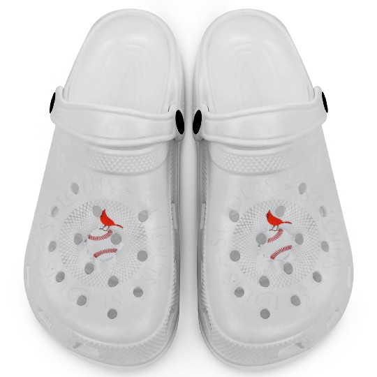 Saint Louis Red Cardinal Circle Font 2019 Clogs