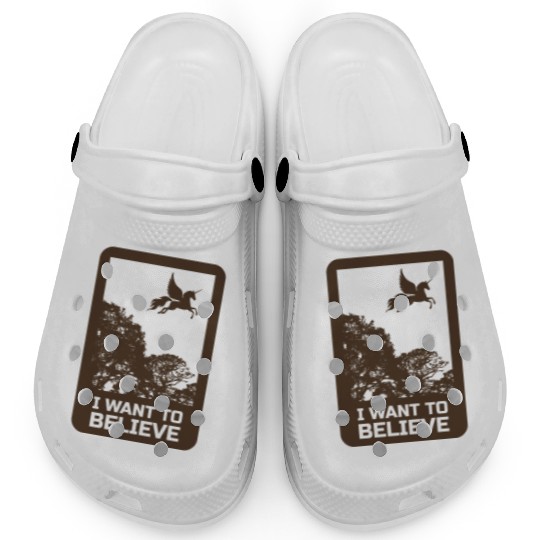 Unicorn "I Want To Believe" UAP Outfit Alien Ufo Clogs