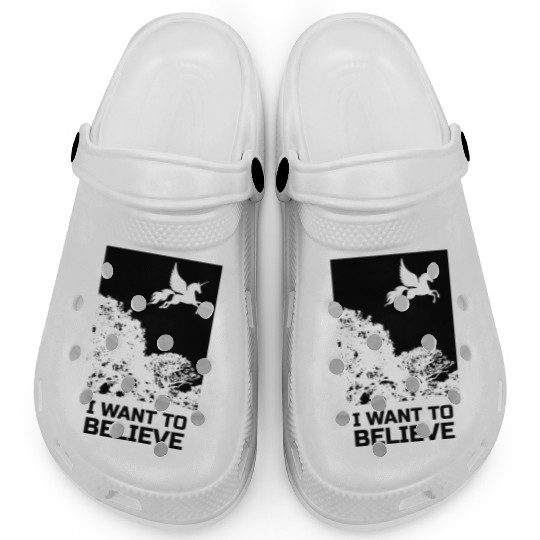 Unicorn "I Want To Believe" UAP Outfit Alien Ufo Clogs