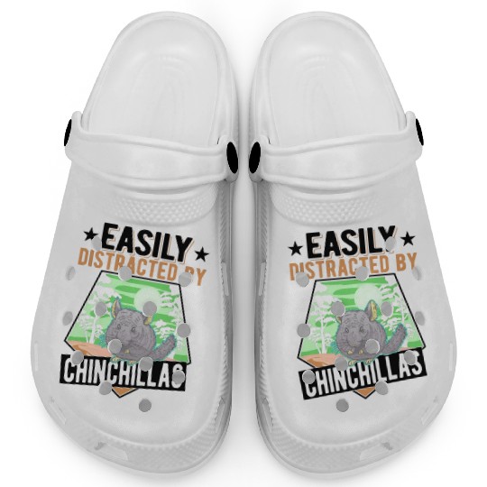 Easily Distracted By Chinchillas Clogs