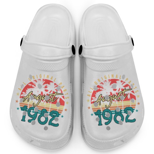 40th Birthday Of August 1982 Clogs