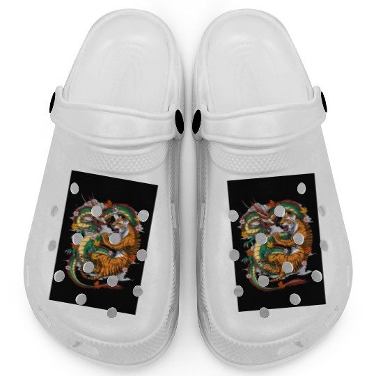 Japanese Dragon Tiger Clogs