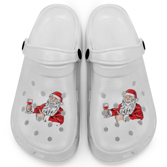 Christmas Sleigh All Day Then Rose Funny Santa Clogs