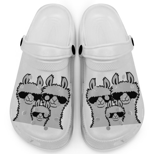 Llama family parents child Clogs