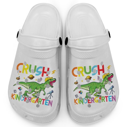 I Ready to Crush Kindergarten Dinosaur Trex Clogs