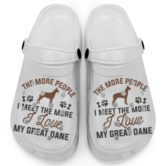I Love My Great Dane Clogs
