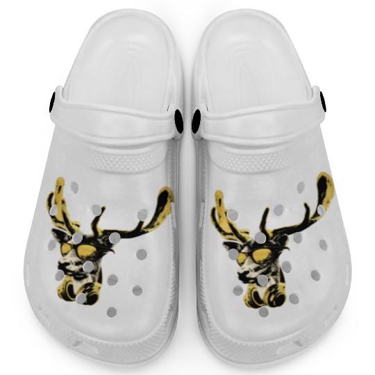 Deer DJ Bling Cool Funny Music Animal With Clogs