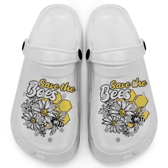 Save the bee honey bee gift idea environmental pro Clogs