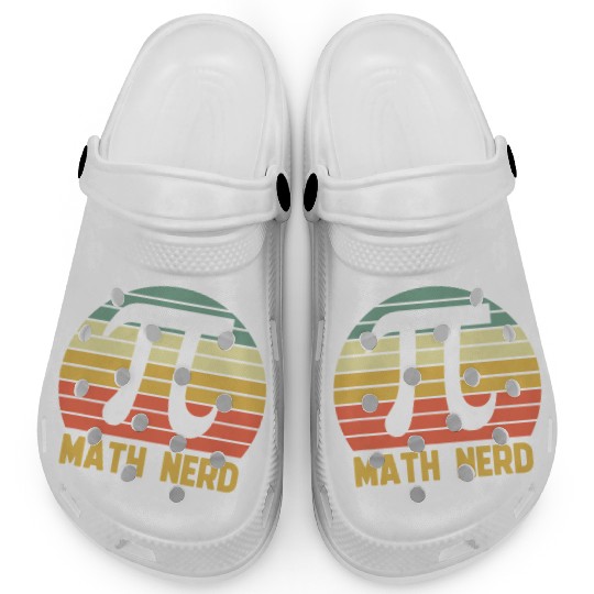 Pi Day Vintage Math Nerd Teacher 3 14 Retro Gift Clogs