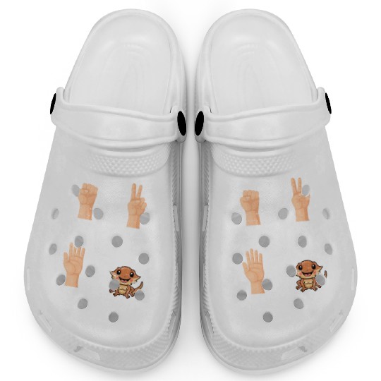 Rock Paper Scissors Nothing Beats Bearded Dragons Clogs