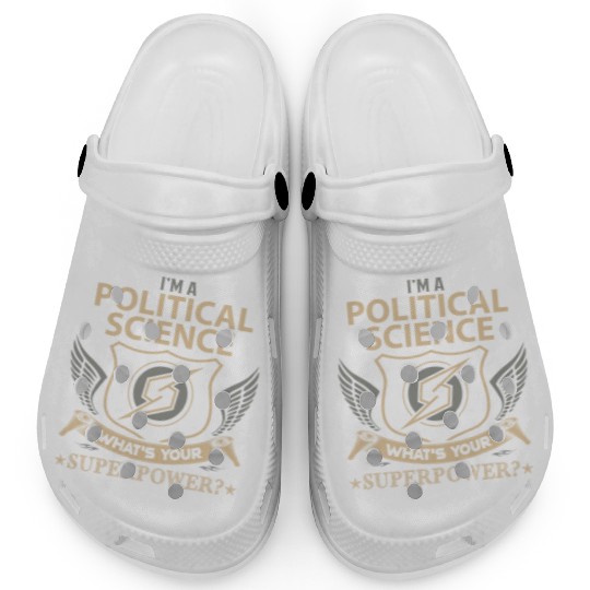 Political Science Clogs - Superpower Job Gift It