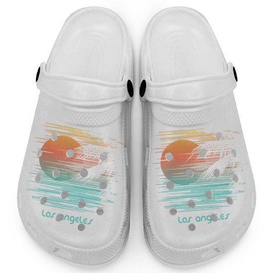 Artistic Los Angeles California Palm Tree Clogs