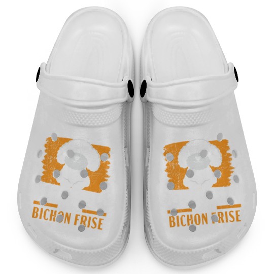 Never Underestimate An Old Man With A Bichon Frise Clogs