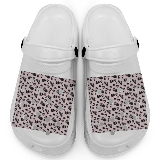 Cheetah Animal Print Pink Pattern Clogs