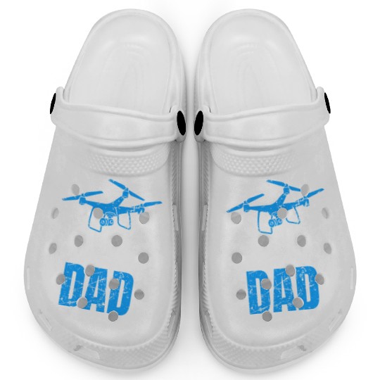 Drone Dad Drone Pilot Drone Operator Quadcopter Clogs