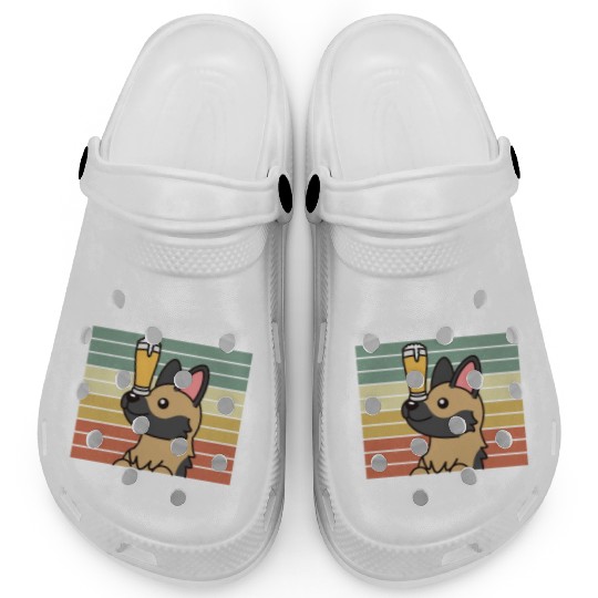 I Like Beer And My German Shepherd Clogs