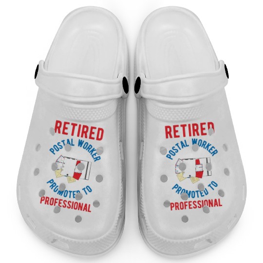 Retired Postal Worker Grandma Retirement Mail Lady Clogs