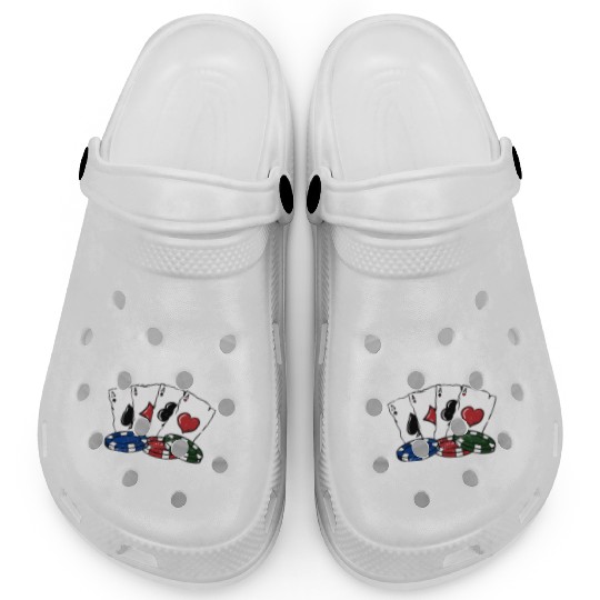 Face Your Poker Fear Gambler Poker Player Gambling Clogs