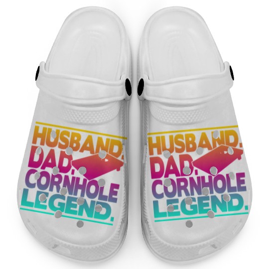 Husband Dad Cornhole Legend Classic Clogs