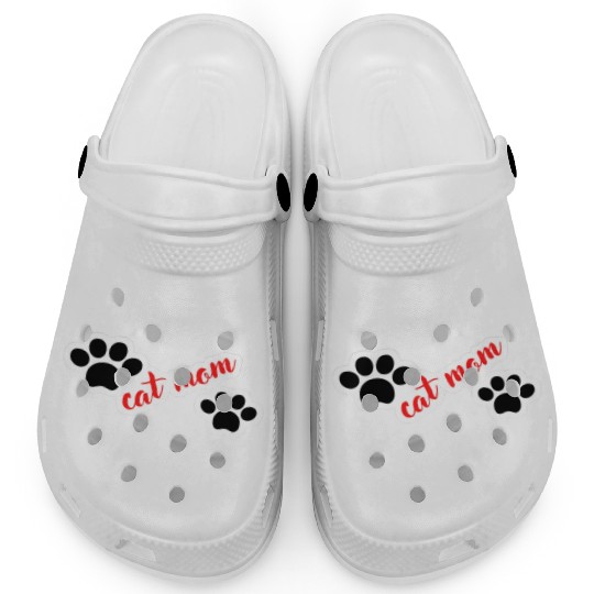Cat Mom Funny design Classic Clogs