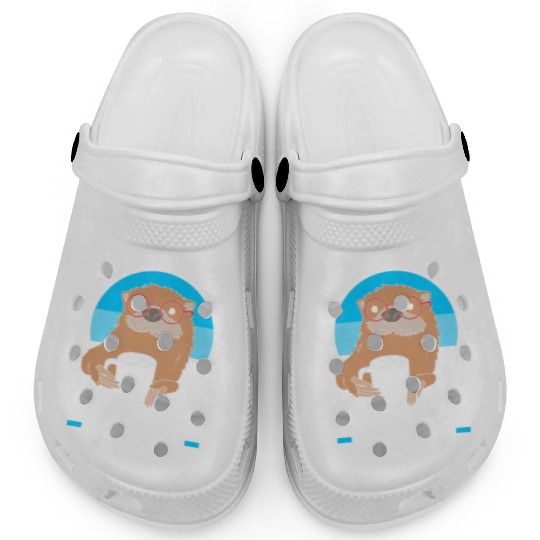 I Dont Like Morning People Funny Otter For Men Clogs