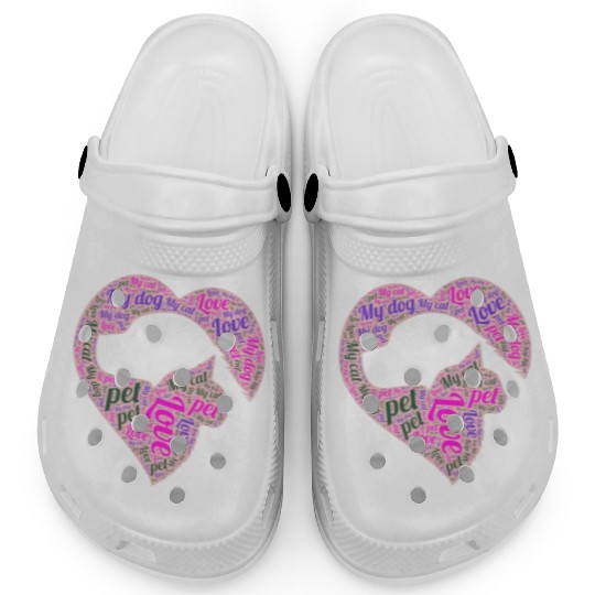 I Love My Dog And My Cat Clogs