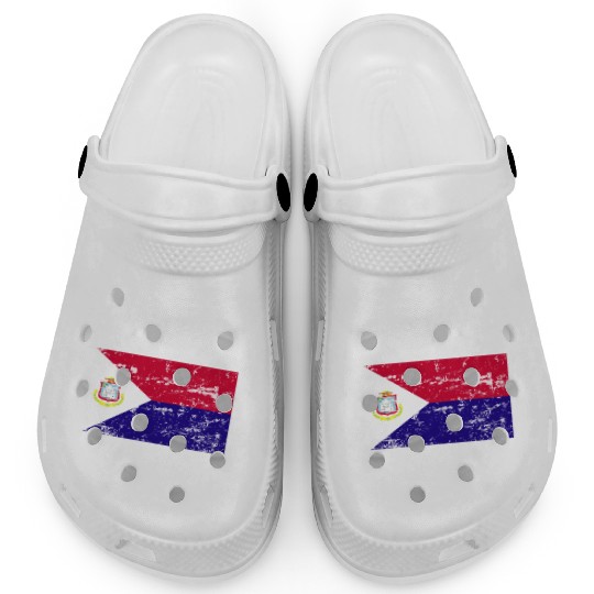 Saint Martin Flag Saying Clogs