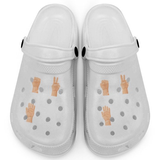 Rock Paper Scissors Nothing Beats Drumming Funny D Clogs