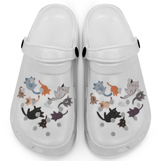 Chibi Cat Heart Clogs