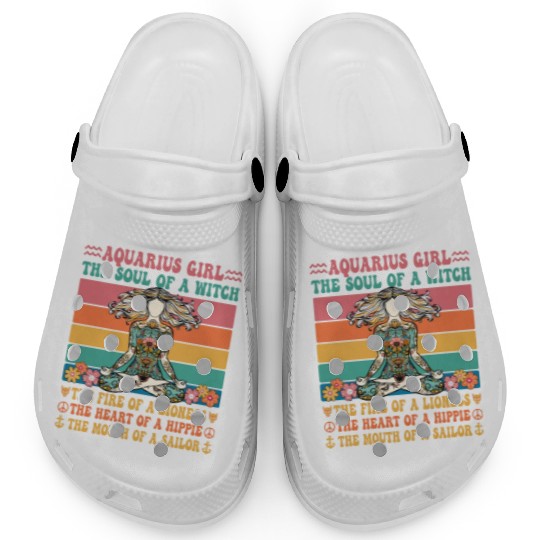 Aquarius Girl Astrology Sign Clogs