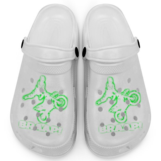 Braap Green Motocross Dirt Bike Clogs