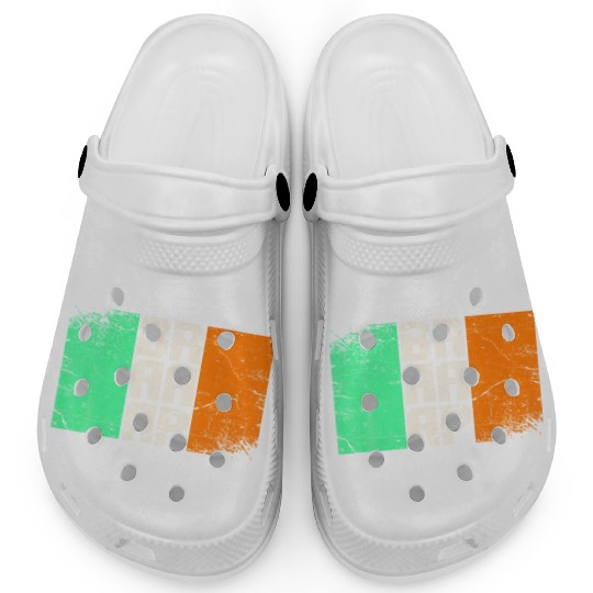 Dirt Biker Irish flag motocross Clogs