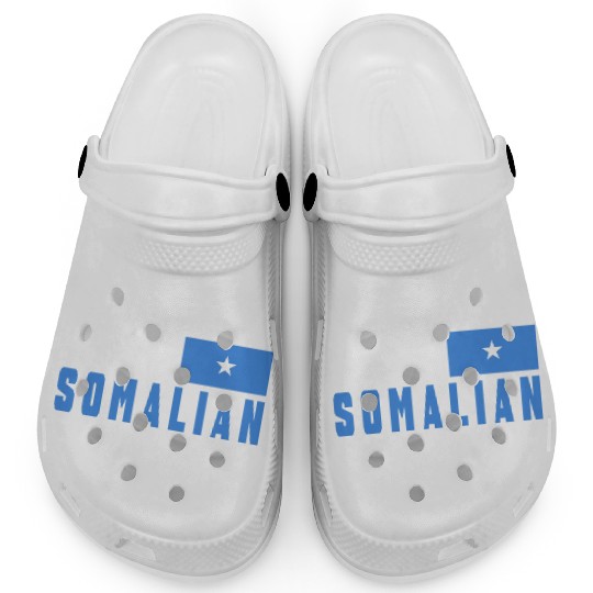 Keep calm Somalia flag design Clogs
