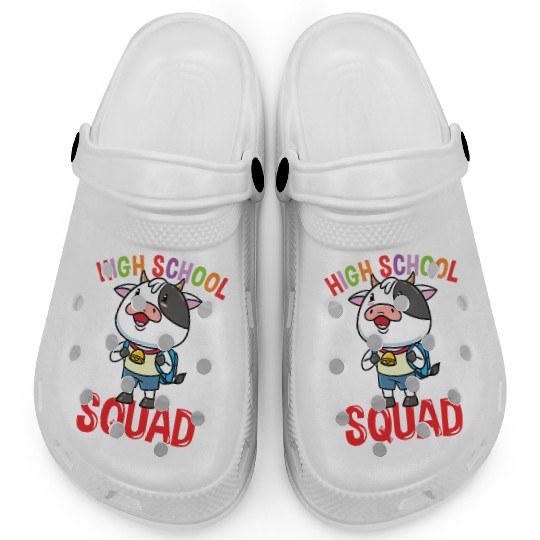 Cow Back To School High School Squad Clogs