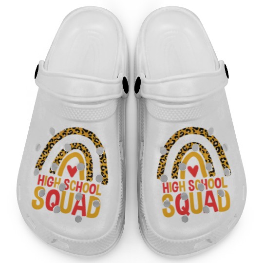 Back To School Leopard High School Squad Clogs