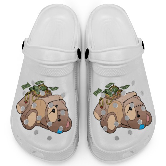 Money Teddy Bear Riches Clogs