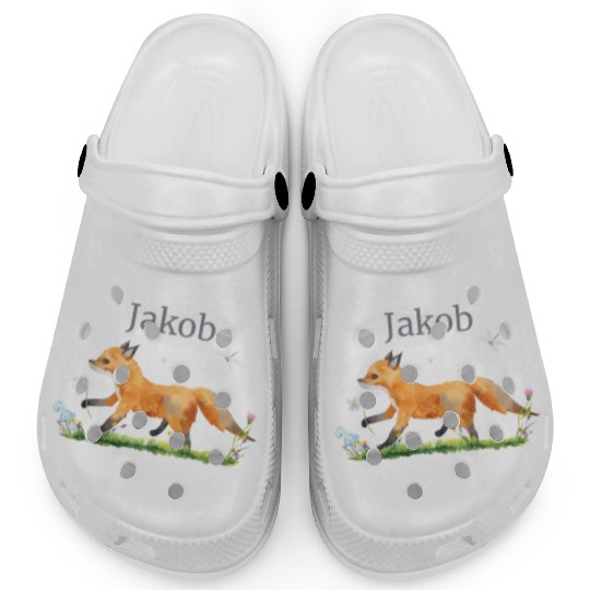 Waldtier Reh Hase Hedgehog Flowers Name Jakob Clogs
