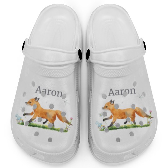Waldtier Reh Hase Hedgehog Flowers Name Aaron Clogs