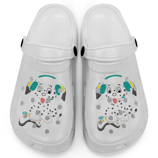 Video Game Player Paw Puppy Breeder Dalmatian Dog Clogs
