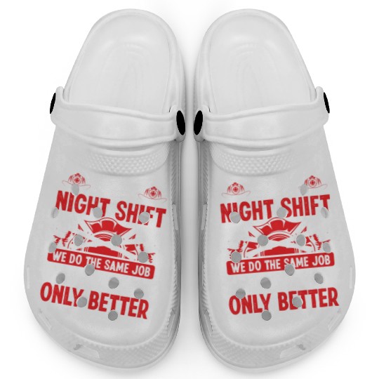 Night Shift Firefighter Fire Hose Mask Volunteer Clogs