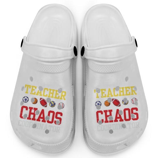 PE Teacher Funny Chaos Coordinator Teaching Gift Clogs