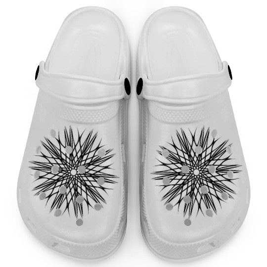 Geometric Lines Circle Mandala Shape Clogs