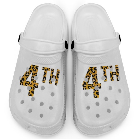 4th Grade Squad Leopard 4th Grade Teacher Clogs