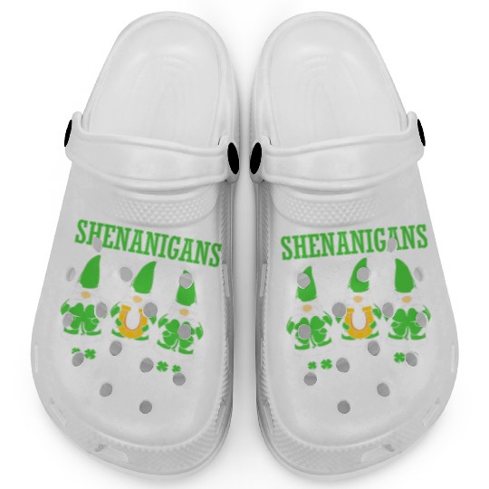 Clover St Patricks Day Shenanigans With My Gnomies Clogs