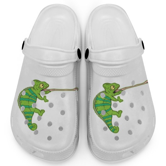 Wildlife Climbing Chameleon Animal Welfare Gift Clogs