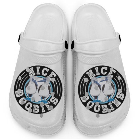 Nice Boobies Adult Humor Halloween Gift Booby Bird Clogs