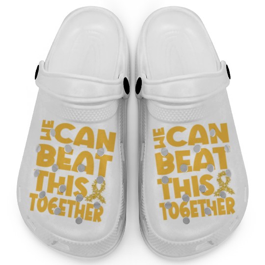 We Can Beat This Childhood Cancer Awareness Clogs