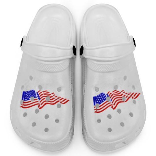 Happy Labor Day US Flag Clogs for men women Awesome