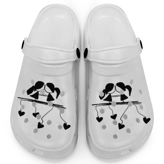 lesbian couple love symbol Clogs